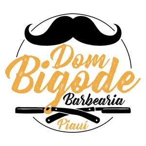 Logo Dom Bigode Barbearia Piauí